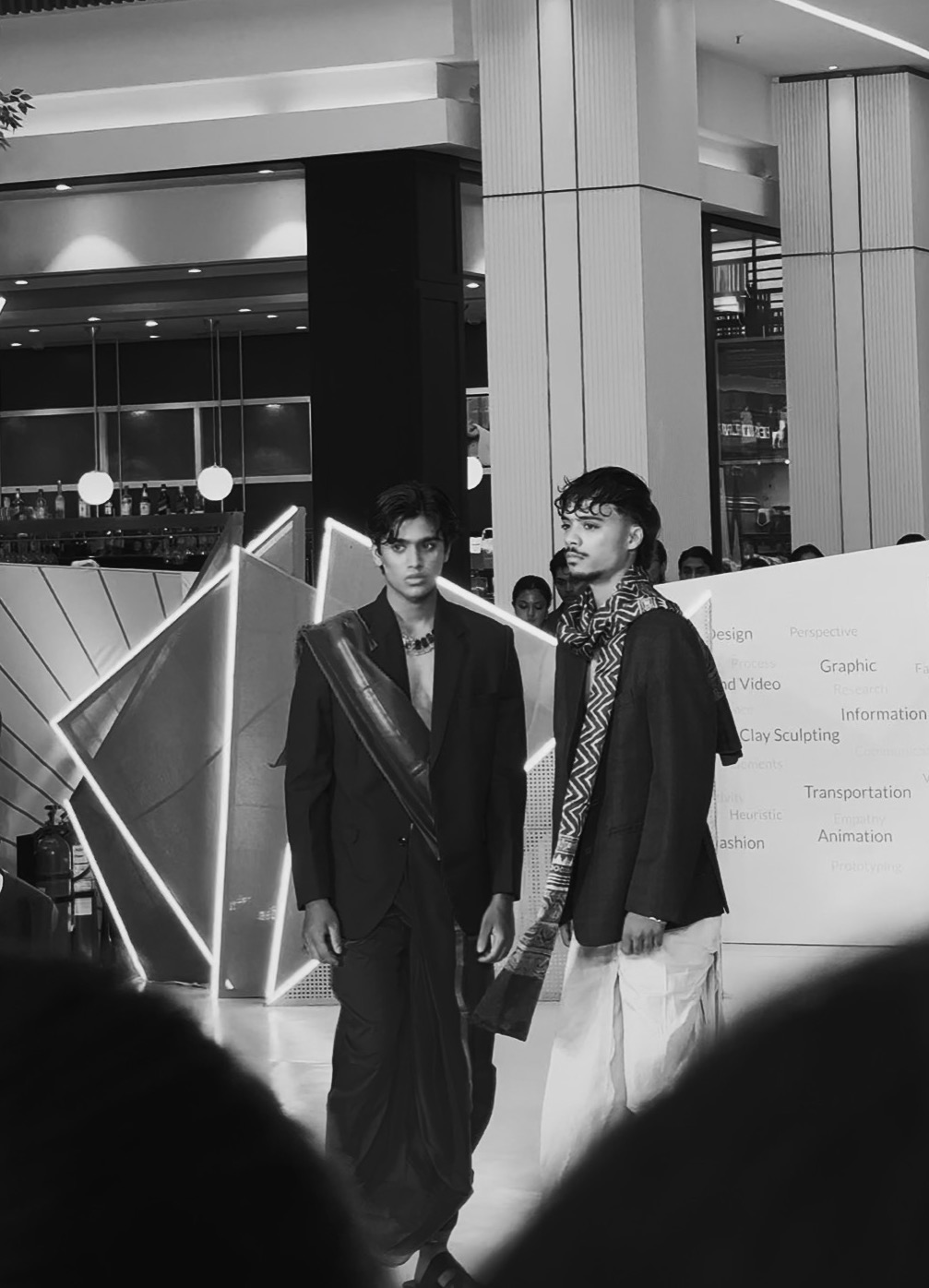 Kunsh walking a runway show.