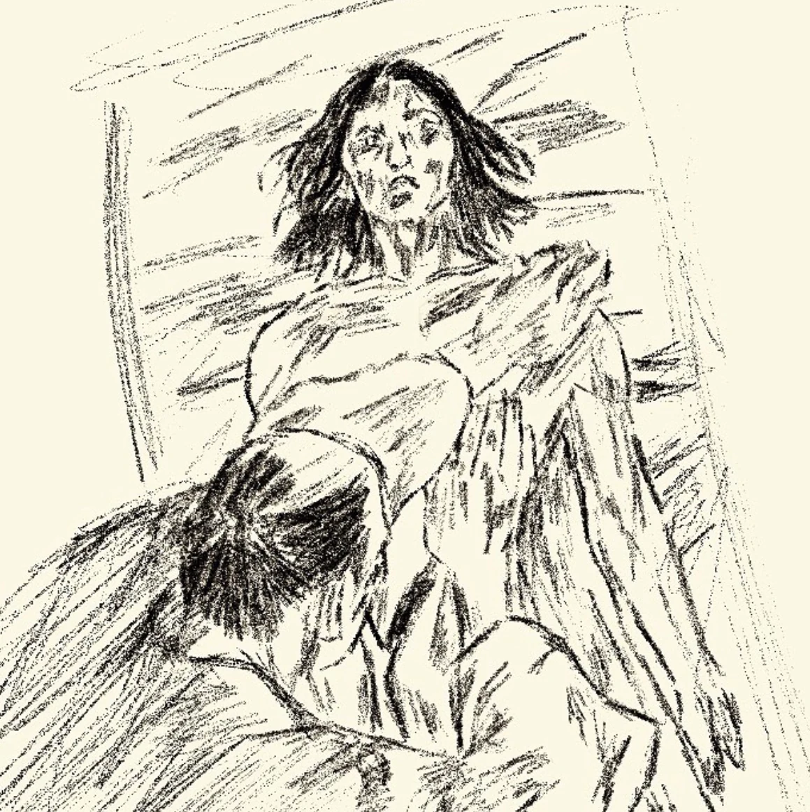 seijuro and denschiro, Kunsh Sharma, 2025, Drawing, study after Takehiko Inoue